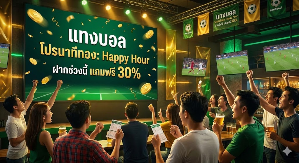 ฝากช่วงนี้ แถมฟรี 30%